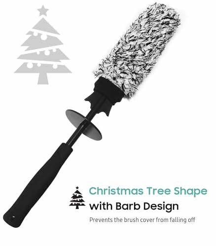 Duster with Christmas tree shape and barb design.