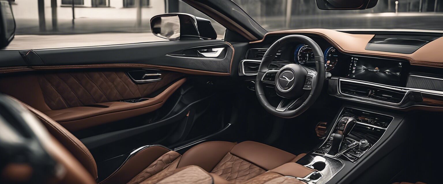 Interior cleaning of a car